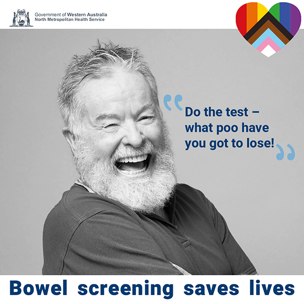 Bowel screening saves lives poster